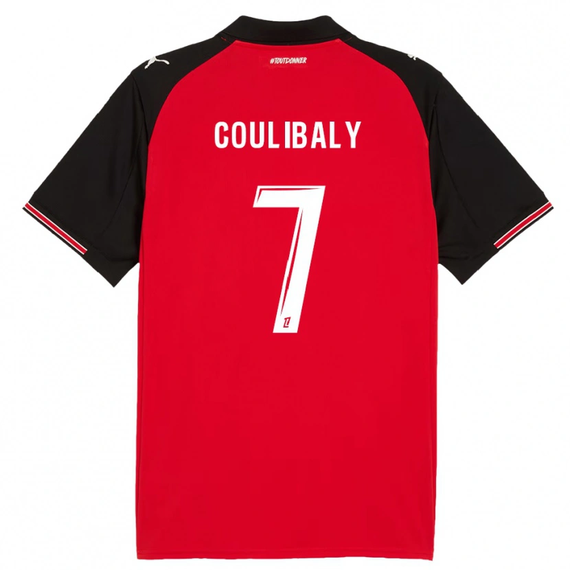 Danxen Damen Boukary Coulibaly #7 Rot Schwarz Heimtrikot Trikot 2025/26 T-Shirt Schweiz
