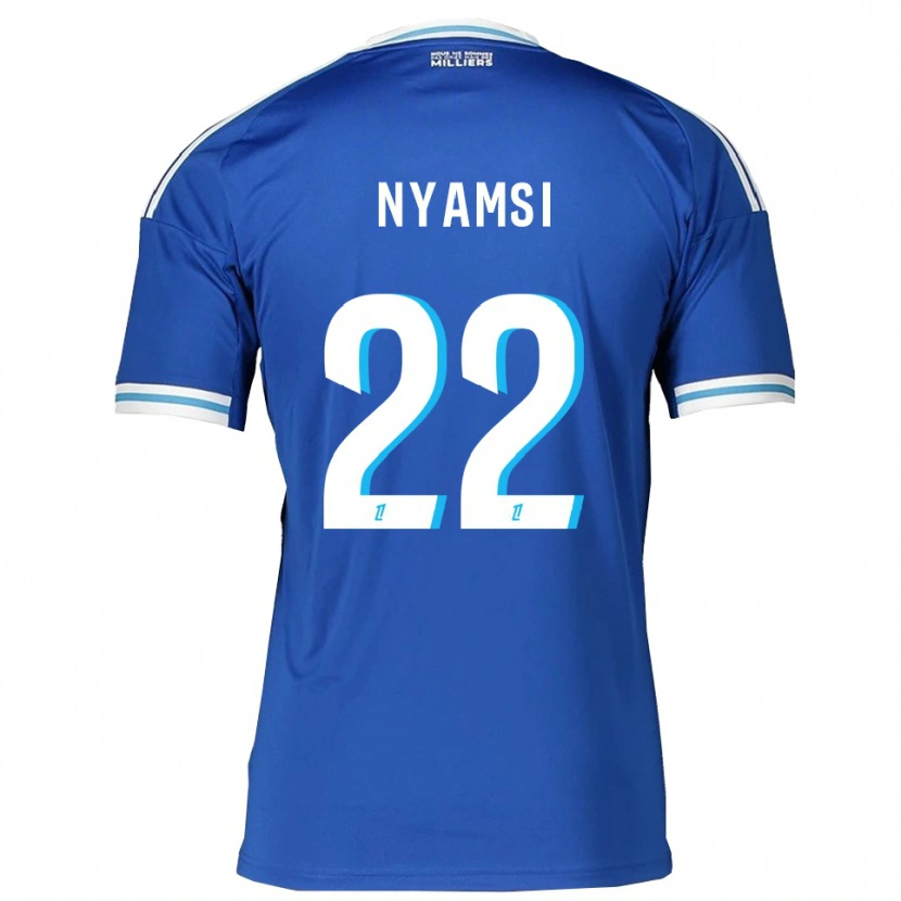 Danxen Damen Gerzino Nyamsi #22 Blau Weiß Heimtrikot Trikot 2025/26 T-Shirt Schweiz