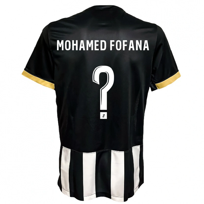 Danxen Damen Yanis Mohamed Fofana #0 Schwarz Weiß Heimtrikot Trikot 2025/26 T-Shirt Schweiz