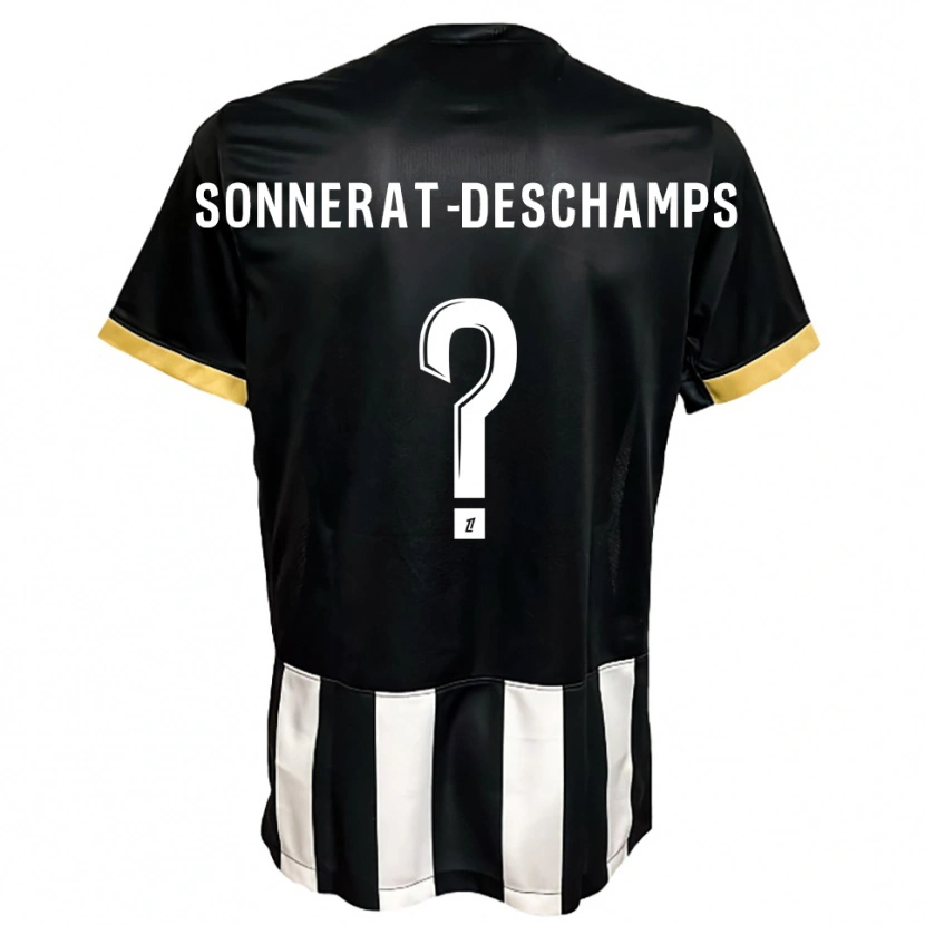Danxen Damen Nattio Sonnerat-Deschamps #0 Schwarz Weiß Heimtrikot Trikot 2025/26 T-Shirt Schweiz