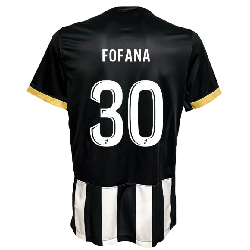 Danxen Damen Yahia Fofana #30 Schwarz Weiß Heimtrikot Trikot 2025/26 T-Shirt Schweiz