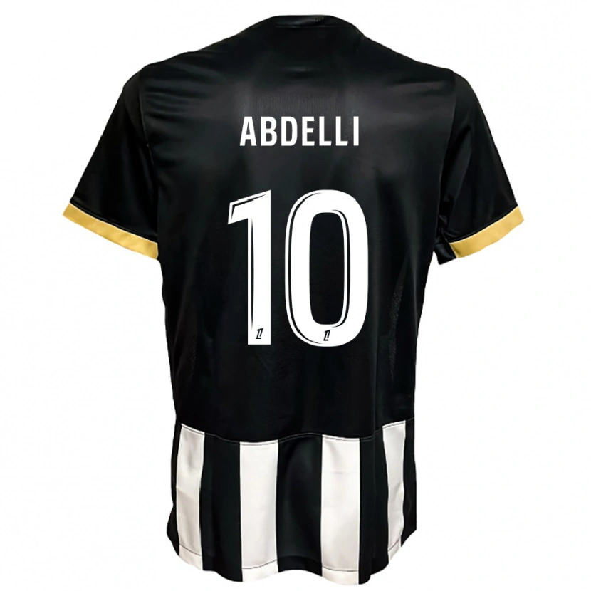 Danxen Damen Himad Abdelli #10 Schwarz Weiß Heimtrikot Trikot 2025/26 T-Shirt Schweiz