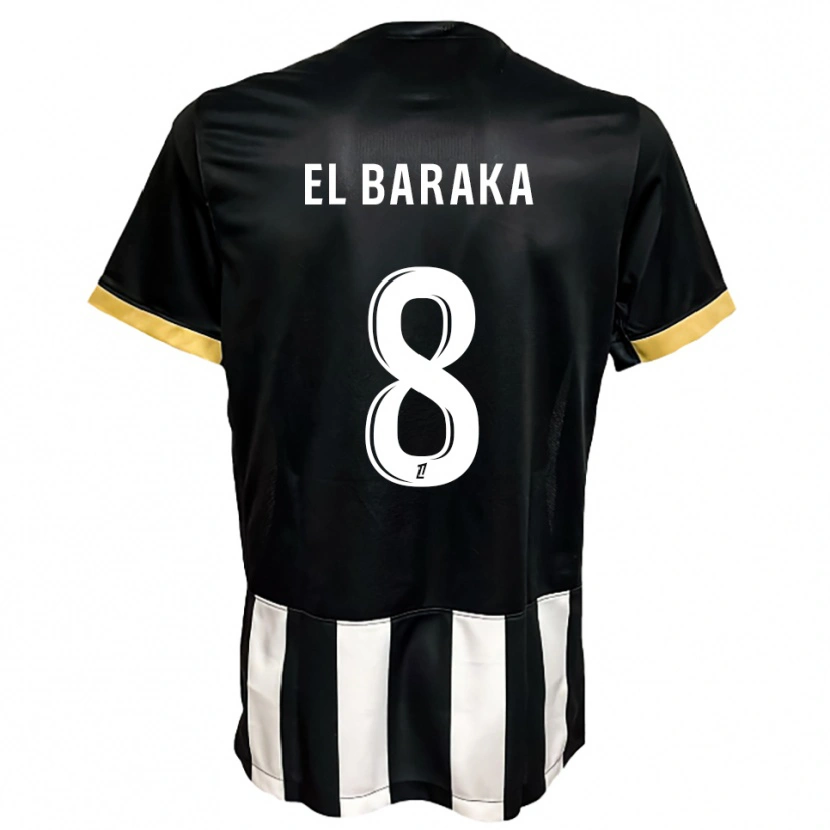 Danxen Damen Jibril El Baraka #8 Schwarz Weiß Heimtrikot Trikot 2025/26 T-Shirt Schweiz