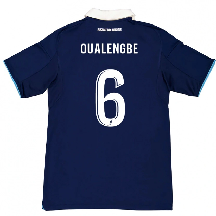 Danxen Damen Gabriel Oualengbe #6 Dunkelblau Weiß Heimtrikot Trikot 2025/26 T-Shirt Schweiz