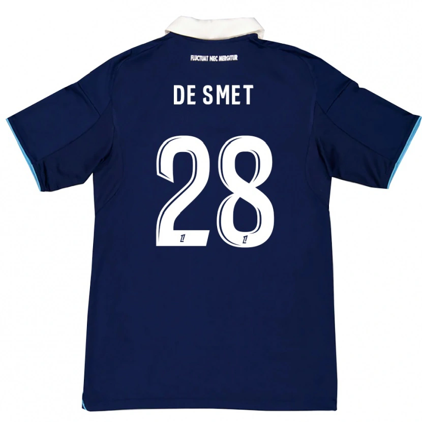 Danxen Damen Thibault De Smet #28 Dunkelblau Weiß Heimtrikot Trikot 2025/26 T-Shirt Schweiz