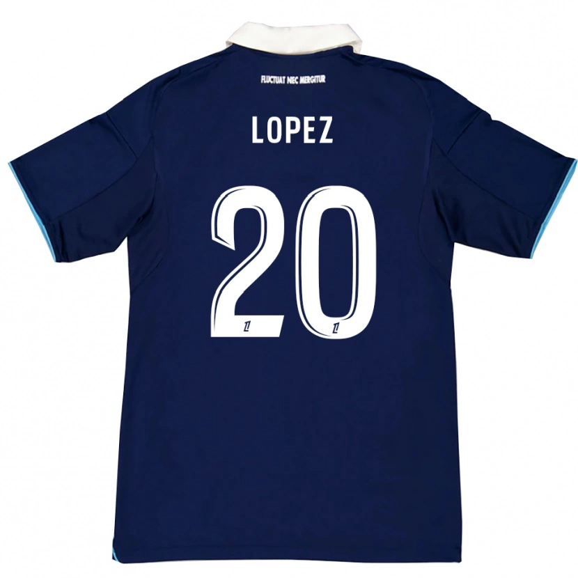Danxen Damen Julien Lopez #20 Dunkelblau Weiß Heimtrikot Trikot 2025/26 T-Shirt Schweiz