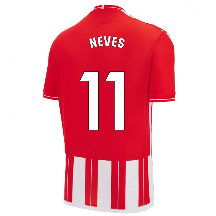 Danxen Damen Hugo Neves #11 Rot Weiß Heimtrikot Trikot 2025/26 T-Shirt Schweiz