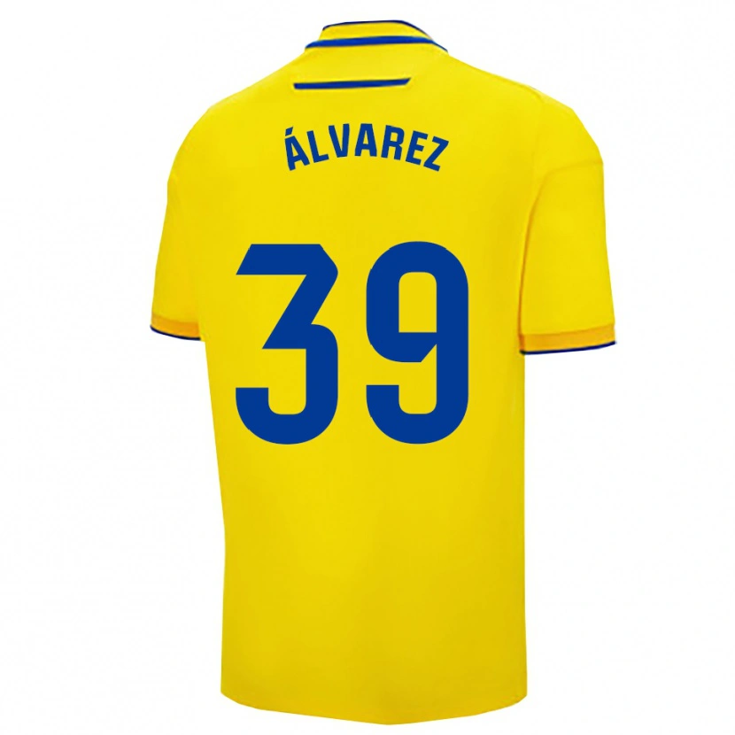 Danxen Damen Ismael Álvarez #39 Gelb Marine Heimtrikot Trikot 2025/26 T-Shirt Schweiz