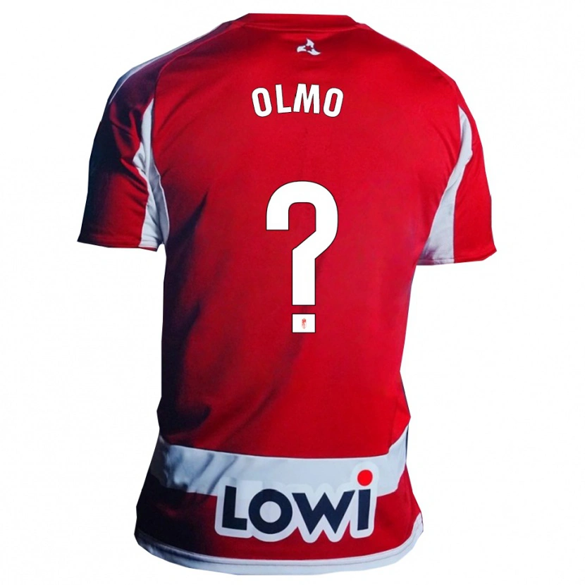 Danxen Damen Ismael Olmo #0 Rot Weiß Heimtrikot Trikot 2025/26 T-Shirt Schweiz