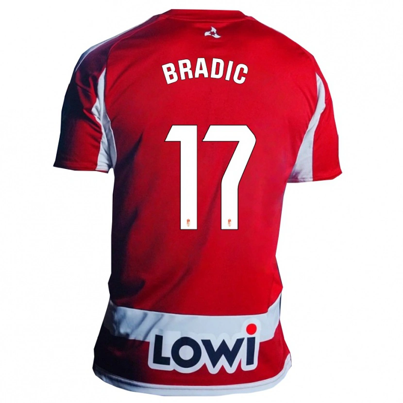Danxen Damen Biljana Bradić #17 Rot Weiß Heimtrikot Trikot 2025/26 T-Shirt Schweiz