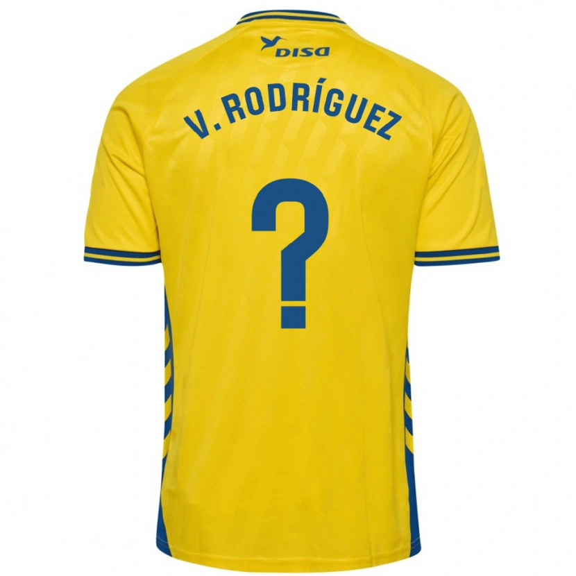 Danxen Damen Carlos Vicente Rodríguez #0 Gelb Blau Heimtrikot Trikot 2025/26 T-Shirt Schweiz
