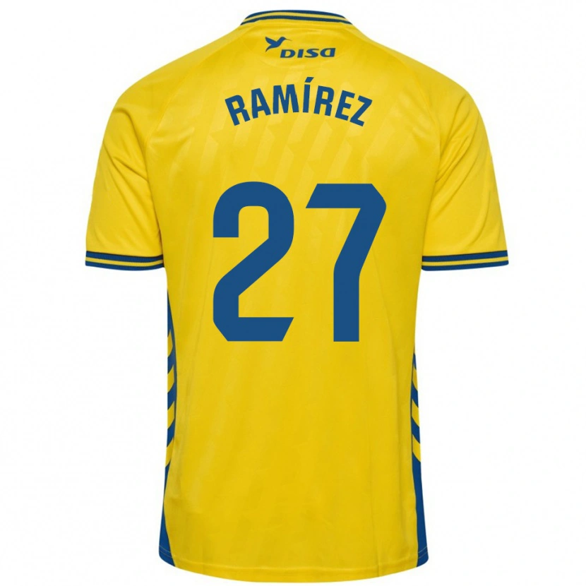 Danxen Damen Kirian Ramírez #27 Gelb Blau Heimtrikot Trikot 2025/26 T-Shirt Schweiz