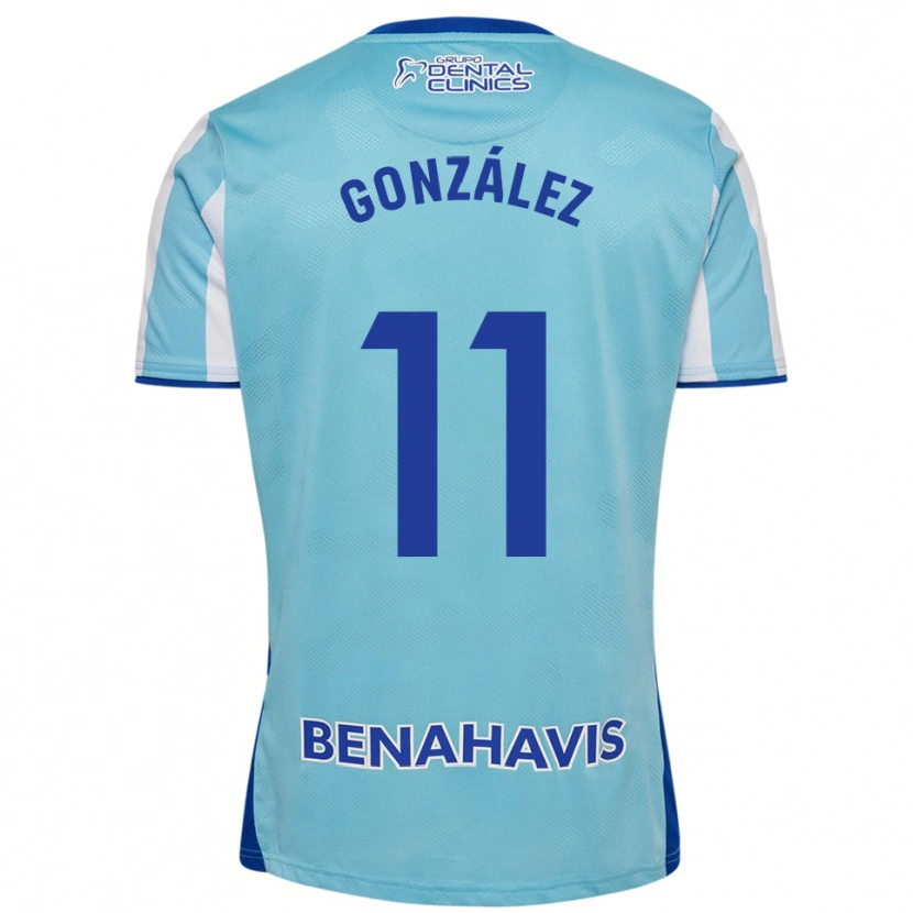 Danxen Damen Óscar González #11 Himmelblau Weiß Heimtrikot Trikot 2025/26 T-Shirt Schweiz