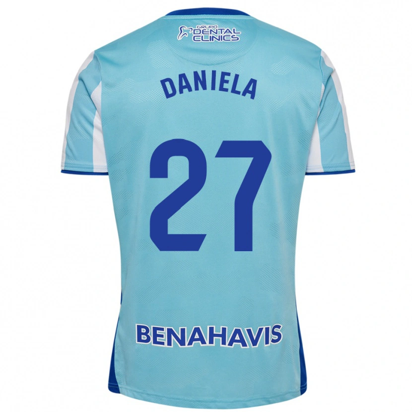 Danxen Damen Daniela Sáenz Parra #27 Himmelblau Weiß Heimtrikot Trikot 2025/26 T-Shirt Schweiz