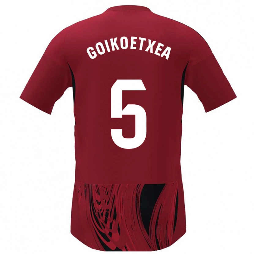 Danxen Damen Imanol Goikoetxea #5 Rot Schwarz Heimtrikot Trikot 2025/26 T-Shirt Schweiz