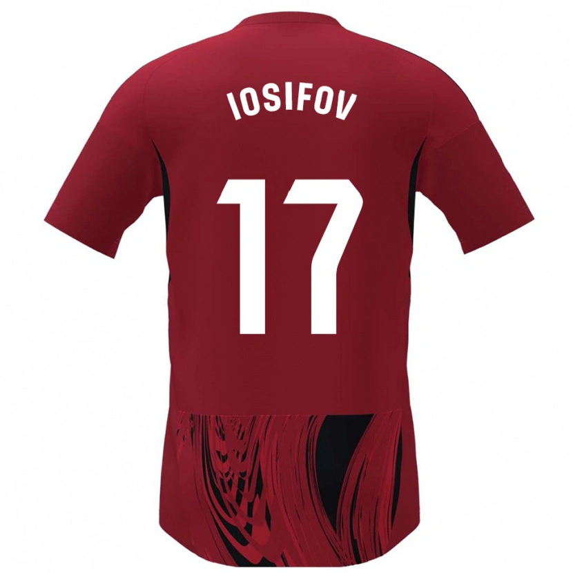 Danxen Damen Nikita Iosifov #17 Rot Schwarz Heimtrikot Trikot 2025/26 T-Shirt Schweiz
