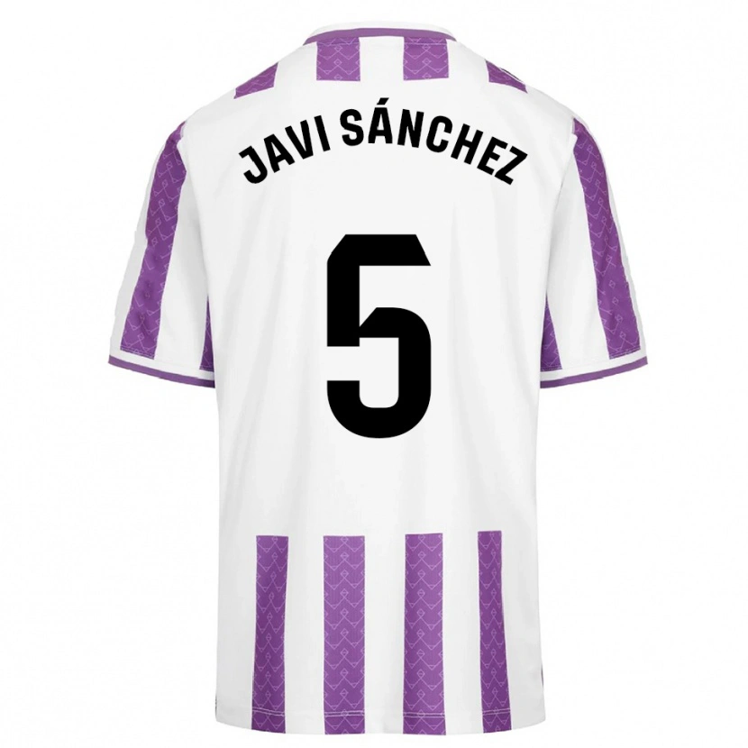 Danxen Damen Javi Sánchez #5 Lila Weiß Heimtrikot Trikot 2025/26 T-Shirt Schweiz