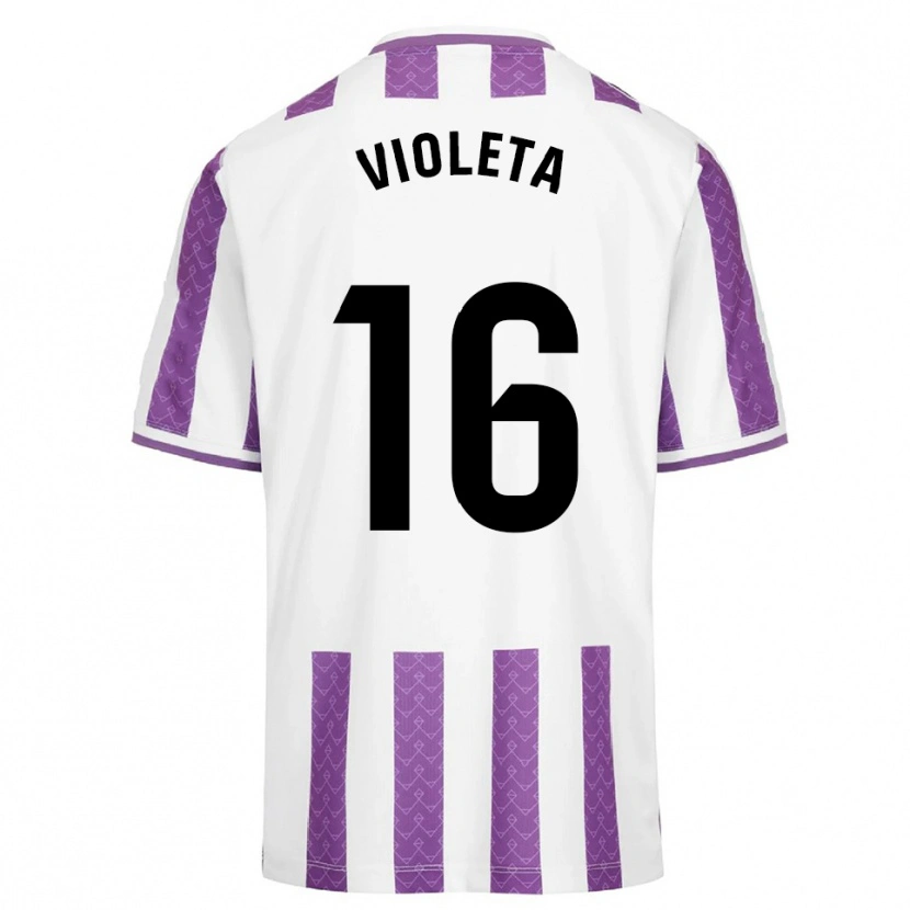 Danxen Damen Violeta Antón Guerrero #16 Lila Weiß Heimtrikot Trikot 2025/26 T-Shirt Schweiz
