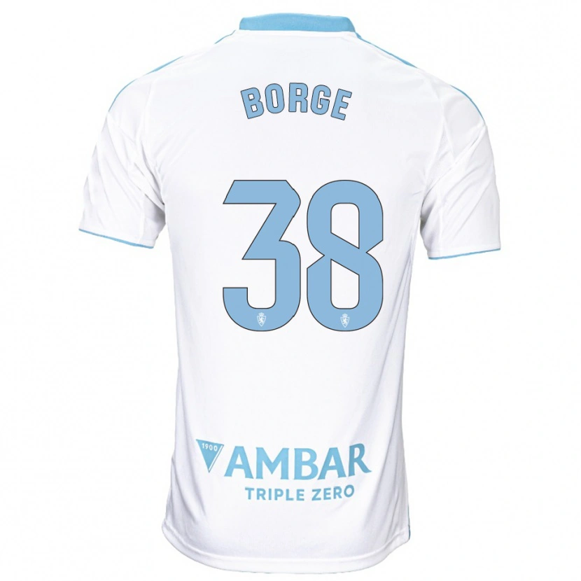 Danxen Damen Andrés Borge #38 Weiß Himmelblau Heimtrikot Trikot 2025/26 T-Shirt Schweiz