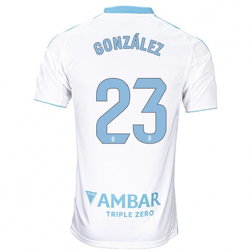 Danxen Damen Álex González #23 Weiß Himmelblau Heimtrikot Trikot 2025/26 T-Shirt Schweiz