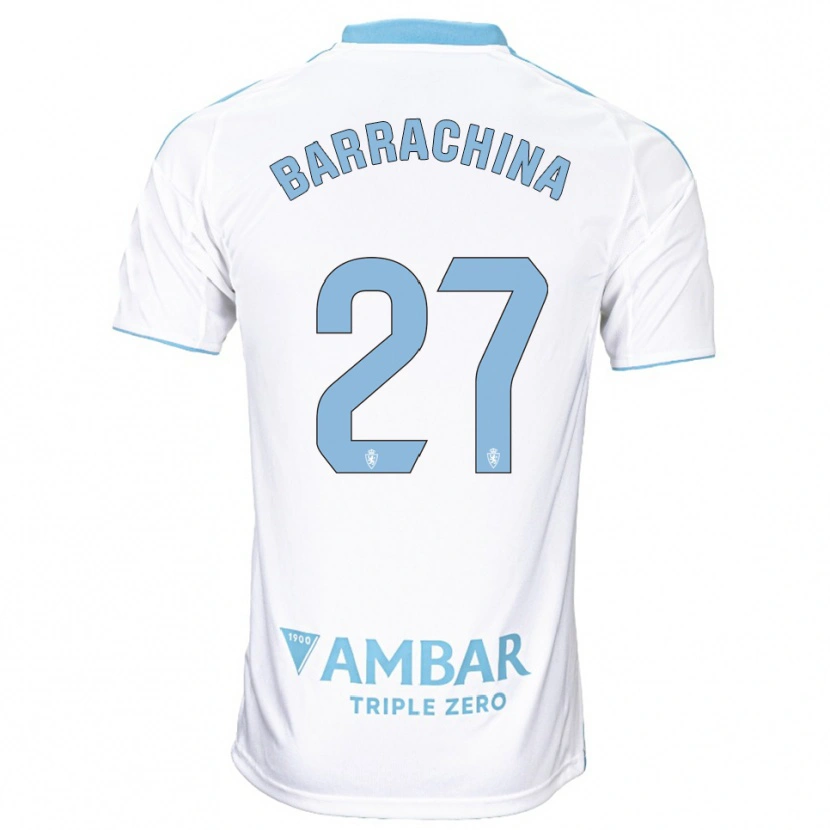 Danxen Damen Hugo Barrachina #27 Weiß Himmelblau Heimtrikot Trikot 2025/26 T-Shirt Schweiz