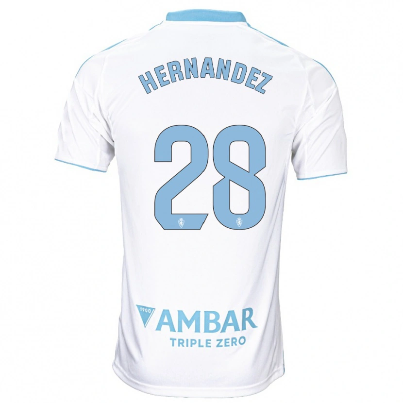 Danxen Damen Diego Hernández #28 Weiß Himmelblau Heimtrikot Trikot 2025/26 T-Shirt Schweiz