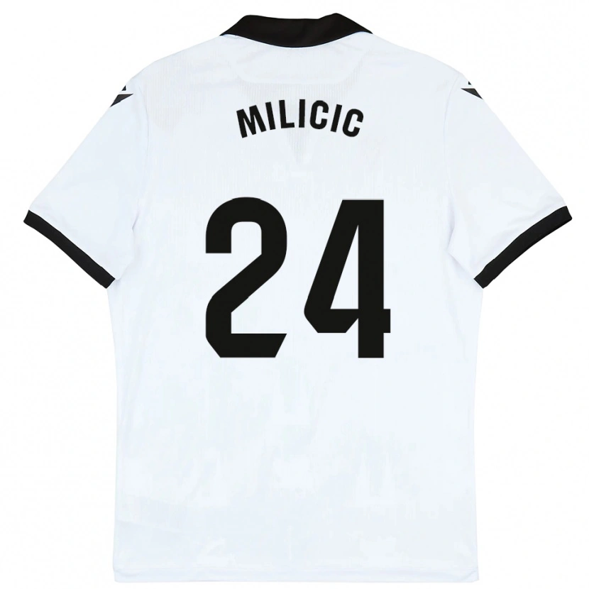Danxen Damen Nikola Milicic #24 Weiß Schwarz Heimtrikot Trikot 2025/26 T-Shirt Schweiz