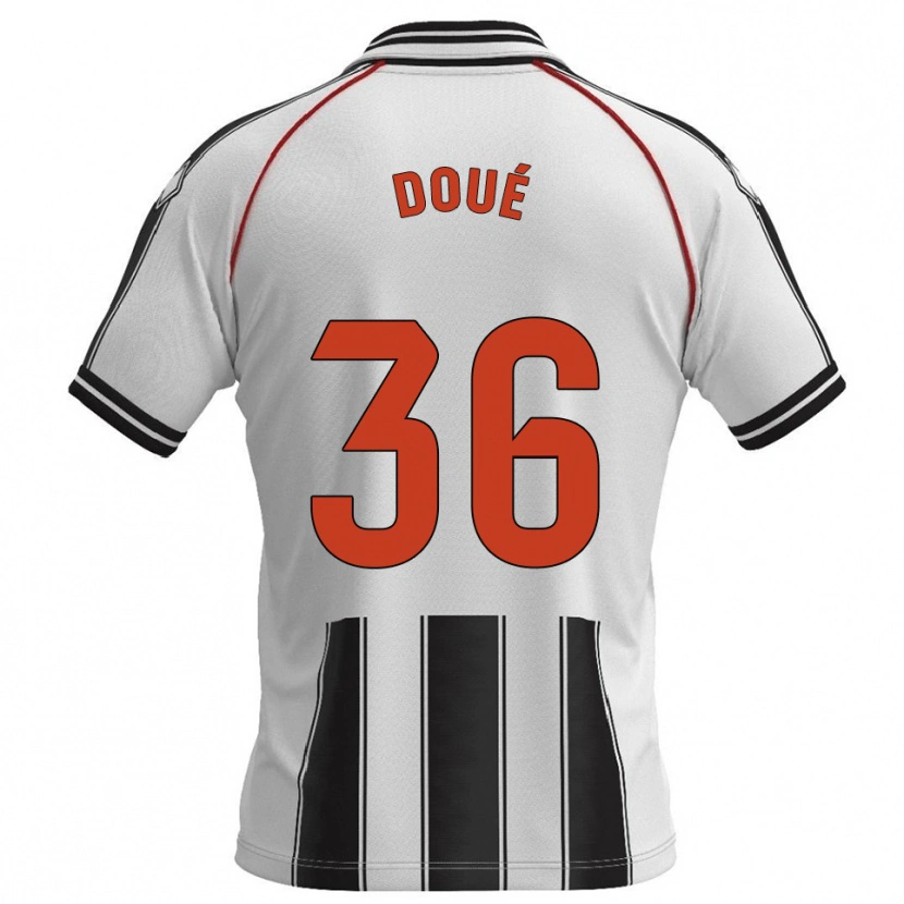 Danxen Damen Marc-Olivier Doué #36 Weiß Schwarz Heimtrikot Trikot 2025/26 T-Shirt Schweiz