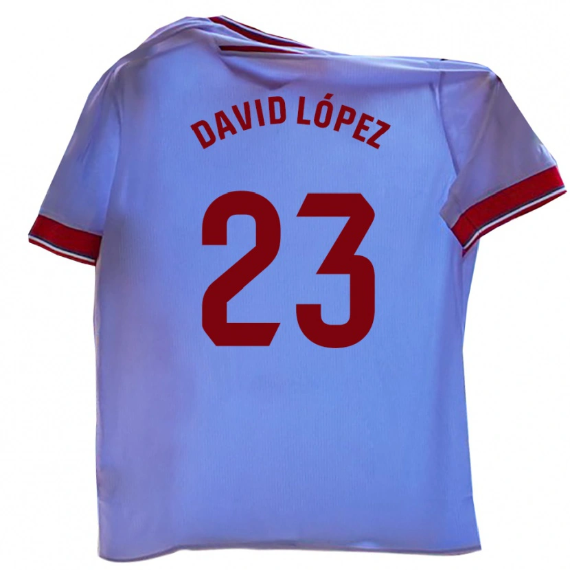 Danxen Damen David López #23 Weiß Rot Heimtrikot Trikot 2025/26 T-Shirt Schweiz