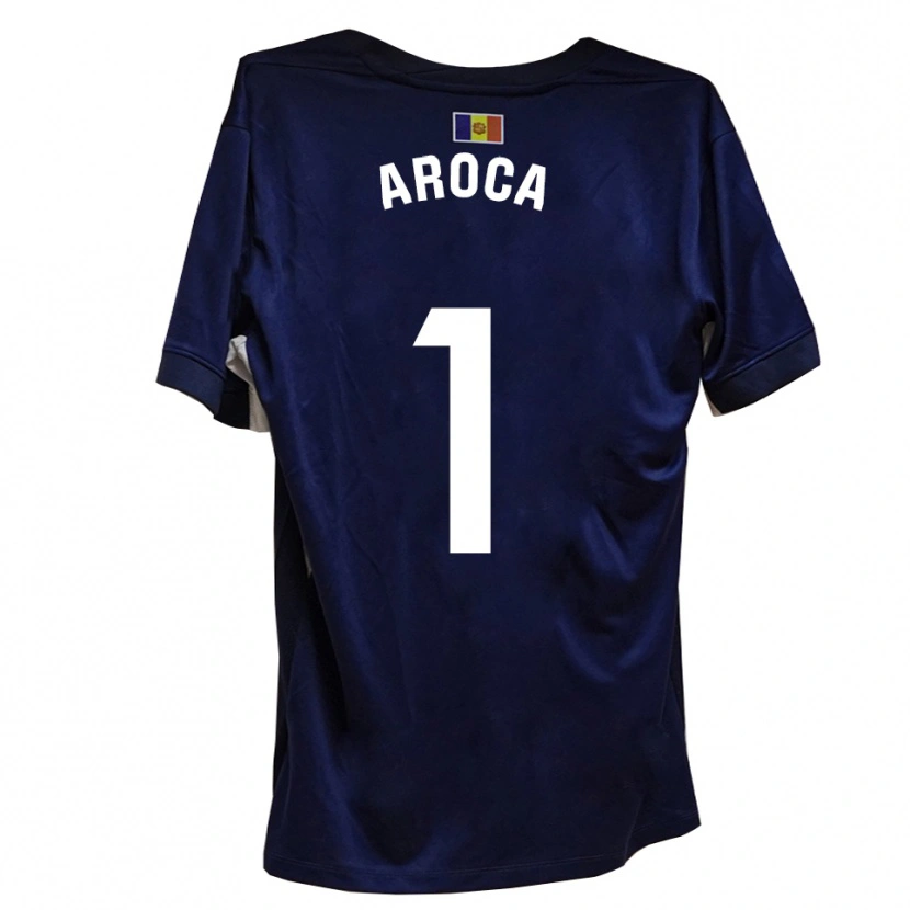 Danxen Damen Víctor Aroca #1 Marineblau Weiß Heimtrikot Trikot 2025/26 T-Shirt Schweiz