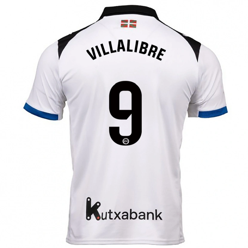 Danxen Damen Asier Villalibre #9 Weiß Blau Auswärtstrikot Trikot 2025/26 T-Shirt Schweiz