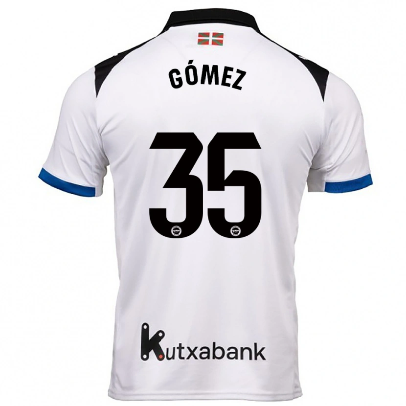 Danxen Damen Jorge Gómez #35 Weiß Blau Auswärtstrikot Trikot 2025/26 T-Shirt Schweiz