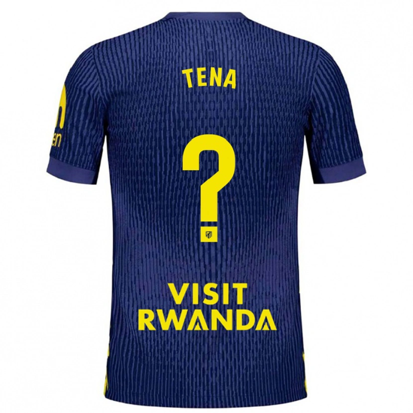 Danxen Damen Javi Tena #0 Marine Gelb Auswärtstrikot Trikot 2025/26 T-Shirt Schweiz