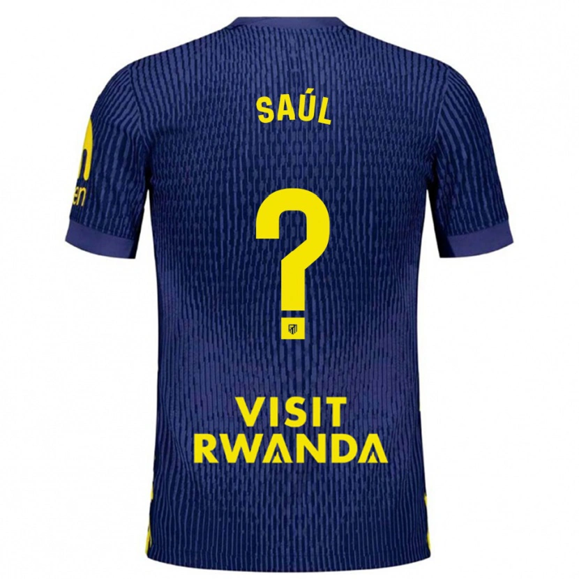 Danxen Damen Saúl Fernández #0 Marine Gelb Auswärtstrikot Trikot 2025/26 T-Shirt Schweiz