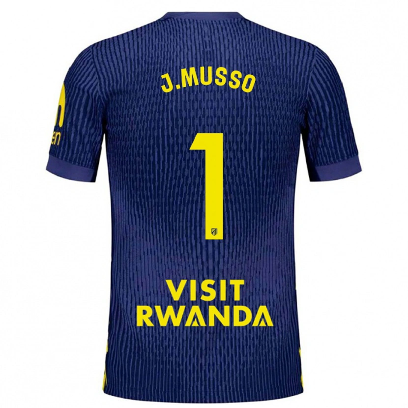 Danxen Damen Juan Musso #1 Marine Gelb Auswärtstrikot Trikot 2025/26 T-Shirt Schweiz