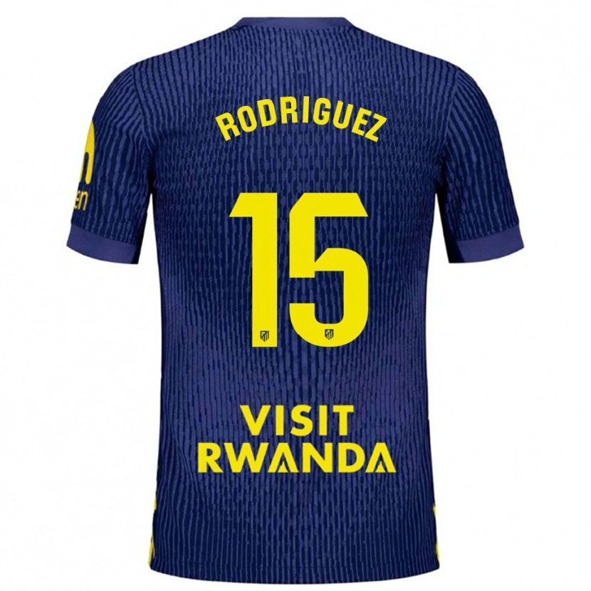 Danxen Damen Cinta Rodríguez #15 Marine Gelb Auswärtstrikot Trikot 2025/26 T-Shirt Schweiz