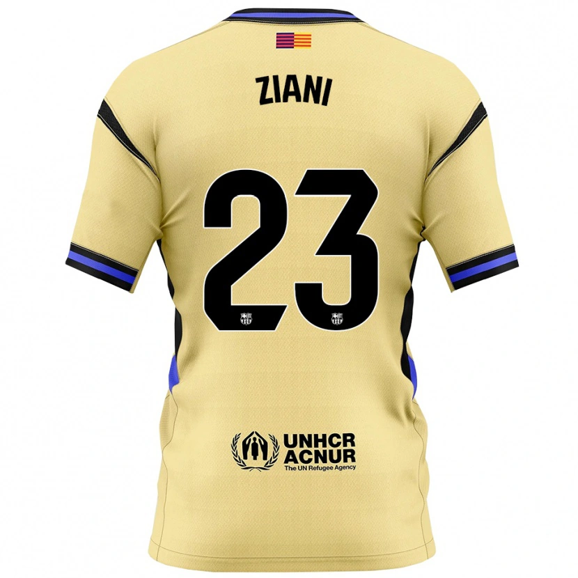 Danxen Damen Ismael Ziani #23 Gelb Schwarz Auswärtstrikot Trikot 2025/26 T-Shirt Schweiz