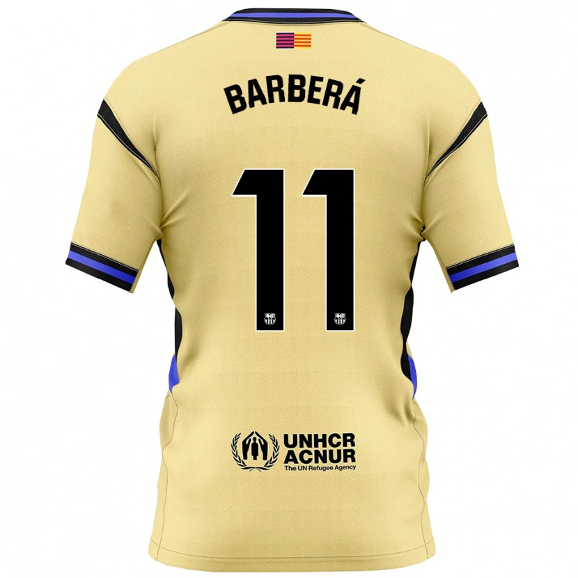 Danxen Damen Víctor Barberá #11 Gelb Schwarz Auswärtstrikot Trikot 2025/26 T-Shirt Schweiz