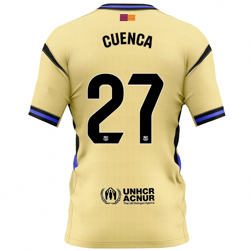 Danxen Damen Andrés Cuenca #27 Gelb Schwarz Auswärtstrikot Trikot 2025/26 T-Shirt Schweiz