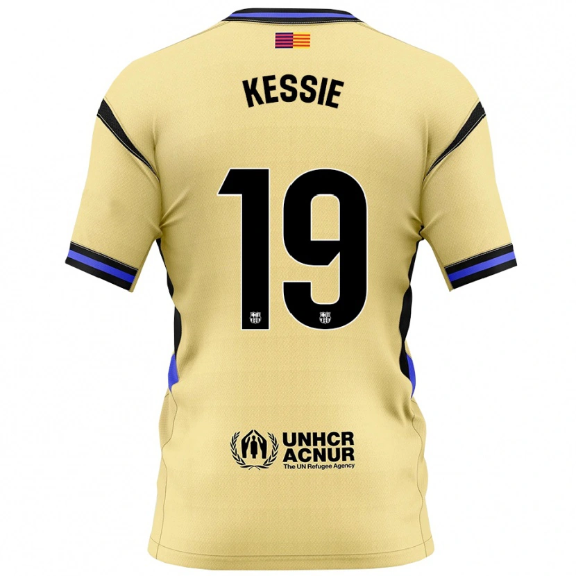 Danxen Damen Franck Kessie #19 Gelb Schwarz Auswärtstrikot Trikot 2025/26 T-Shirt Schweiz