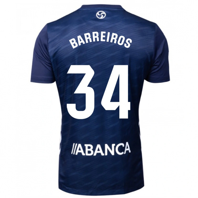 Danxen Damen Iago Barreiros #34 Marine Weiß Auswärtstrikot Trikot 2025/26 T-Shirt Schweiz