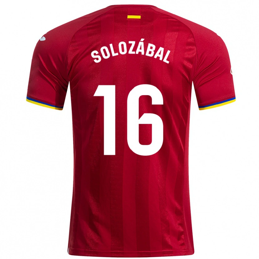 Danxen Damen Hugo Solozábal #16 Rot Gelb Blau Auswärtstrikot Trikot 2025/26 T-Shirt Schweiz
