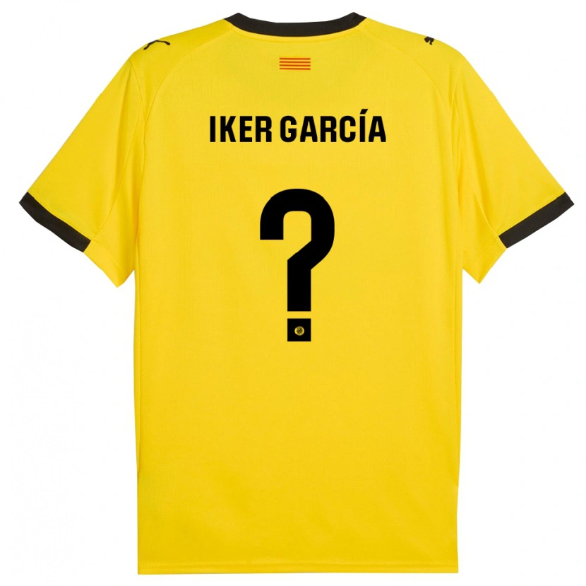 Danxen Damen Iker García #0 Gelb Schwarz Auswärtstrikot Trikot 2025/26 T-Shirt Schweiz
