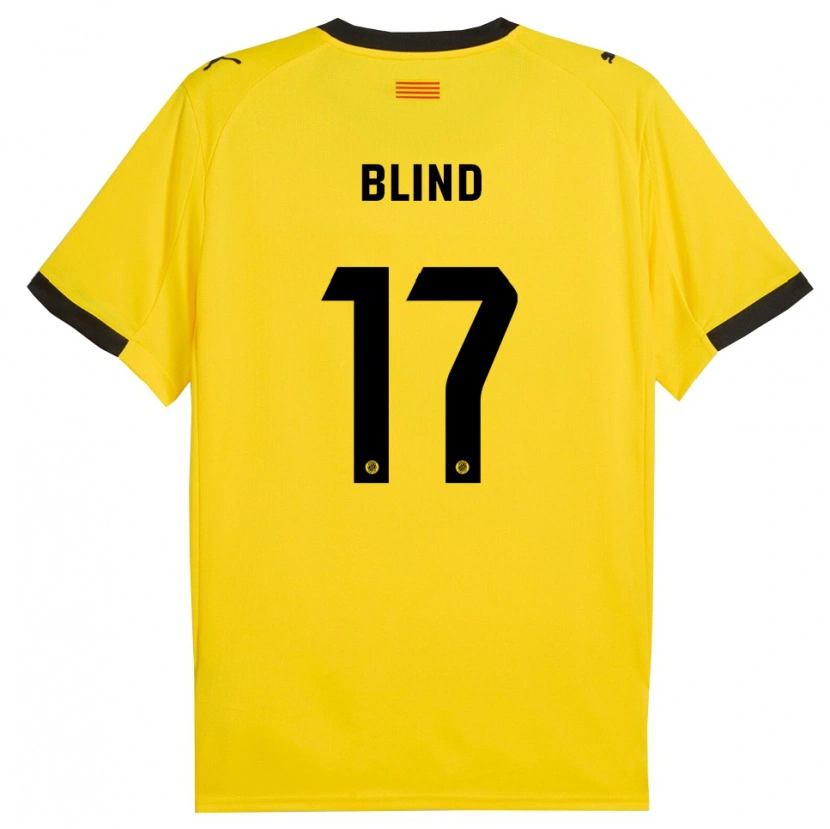 Danxen Damen Daley Blind #17 Gelb Schwarz Auswärtstrikot Trikot 2025/26 T-Shirt Schweiz