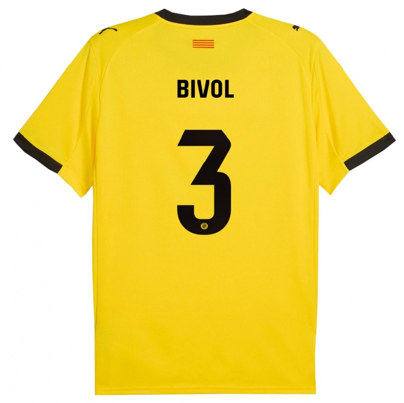 Danxen Damen Victor Bivol #3 Gelb Schwarz Auswärtstrikot Trikot 2025/26 T-Shirt Schweiz