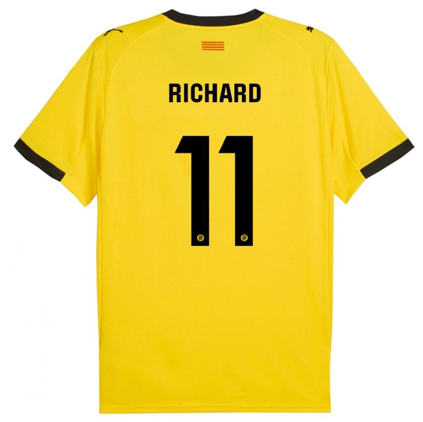 Danxen Damen Richard Martínez #11 Gelb Schwarz Auswärtstrikot Trikot 2025/26 T-Shirt Schweiz