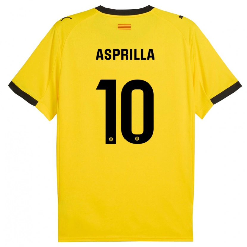 Danxen Damen Yáser Asprilla #10 Gelb Schwarz Auswärtstrikot Trikot 2025/26 T-Shirt Schweiz