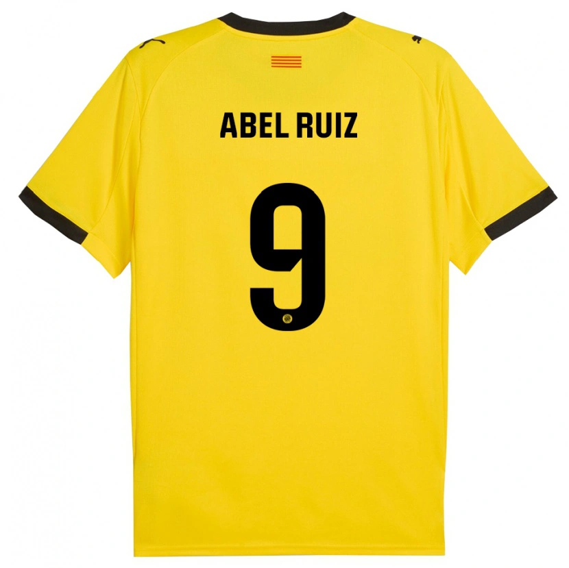 Danxen Damen Abel Ruiz #9 Gelb Schwarz Auswärtstrikot Trikot 2025/26 T-Shirt Schweiz