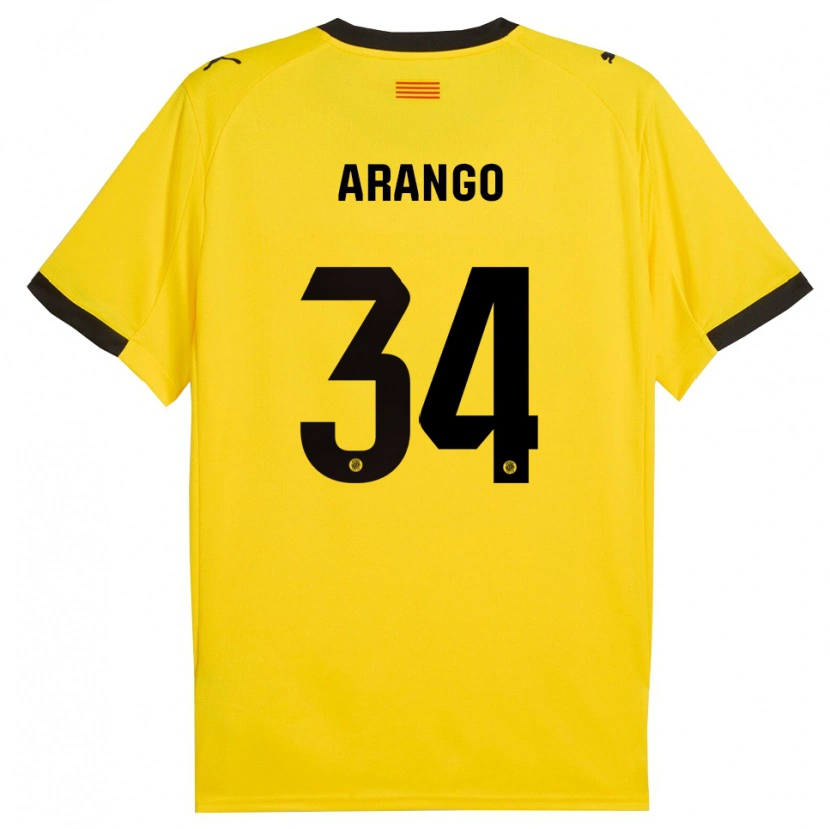 Danxen Damen Juan Arango #34 Gelb Schwarz Auswärtstrikot Trikot 2025/26 T-Shirt Schweiz