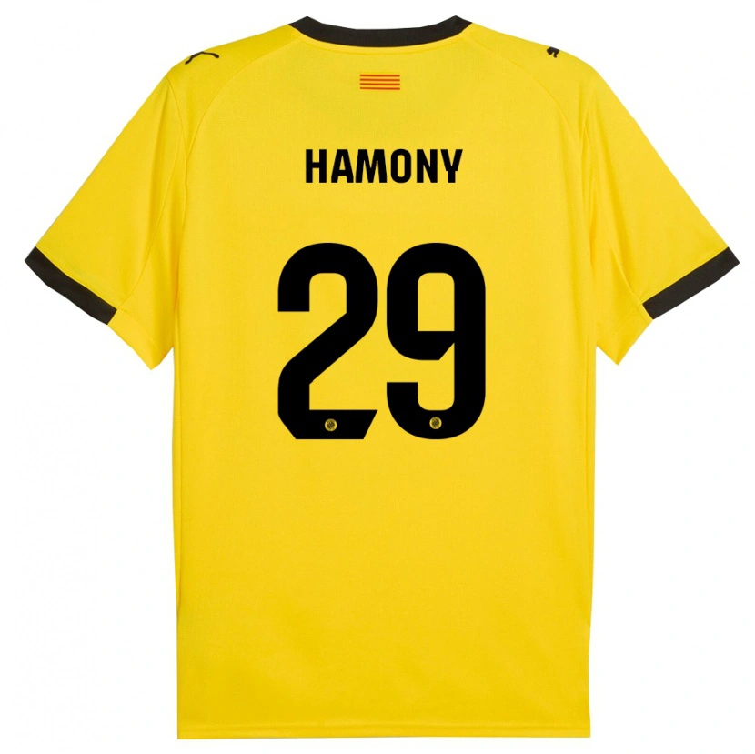 Danxen Damen Mohammed Hamony #29 Gelb Schwarz Auswärtstrikot Trikot 2025/26 T-Shirt Schweiz